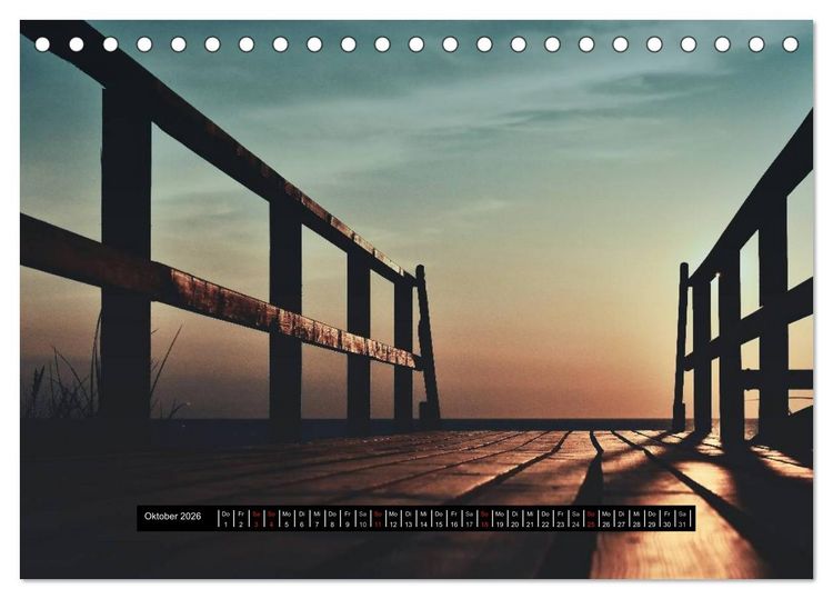 Produktbild: Abendlicht &uuml;ber der Nordsee (Tischkalender 2026 DIN A5 quer), CALVENDO Monatskalender