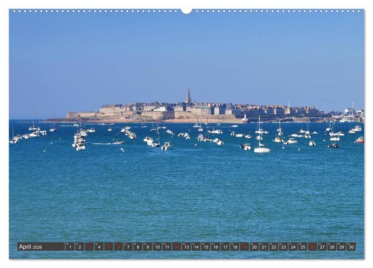 Produktbild: Saint Malo - Stadt der Korsaren (hochwertiger Premium Wandkalender 2026 DIN A2 quer), Kunstdruck in Hochglanz