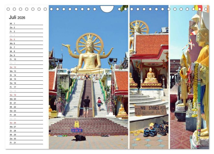 Produktbild: Das bunte Leben in Thailand (Wandkalender 2026 DIN A4 quer), CALVENDO Monatskalender