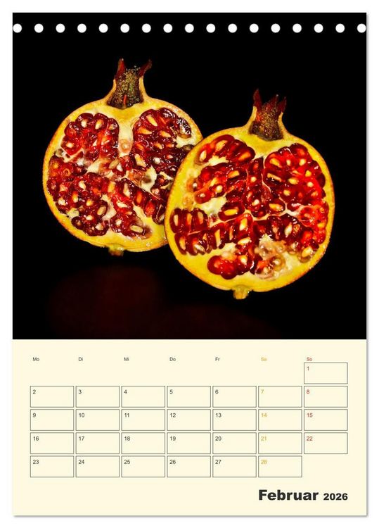 Produktbild: Allerlei Fr&uuml;chte (Tischkalender 2026 DIN A5 hoch), CALVENDO Monatskalender
