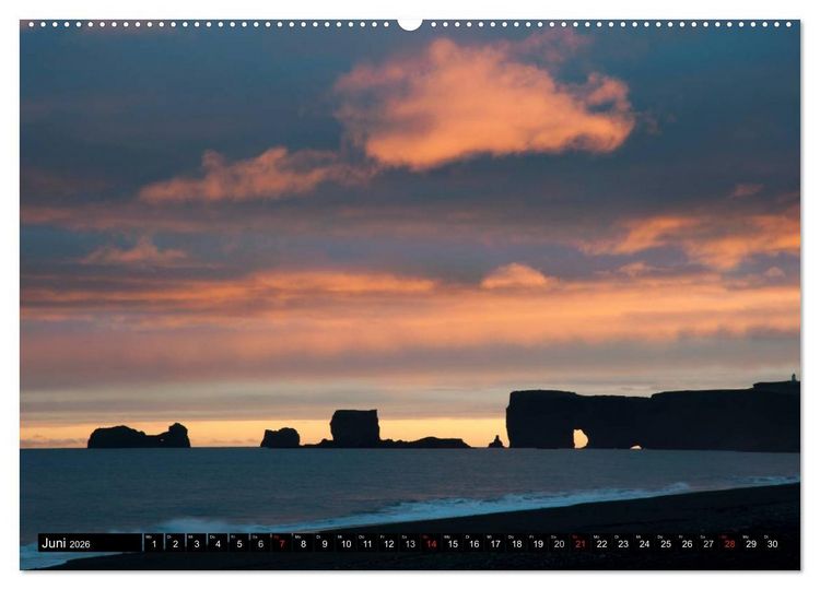 Produktbild: Island (Wandkalender 2026 DIN A2 quer), CALVENDO Monatskalender
