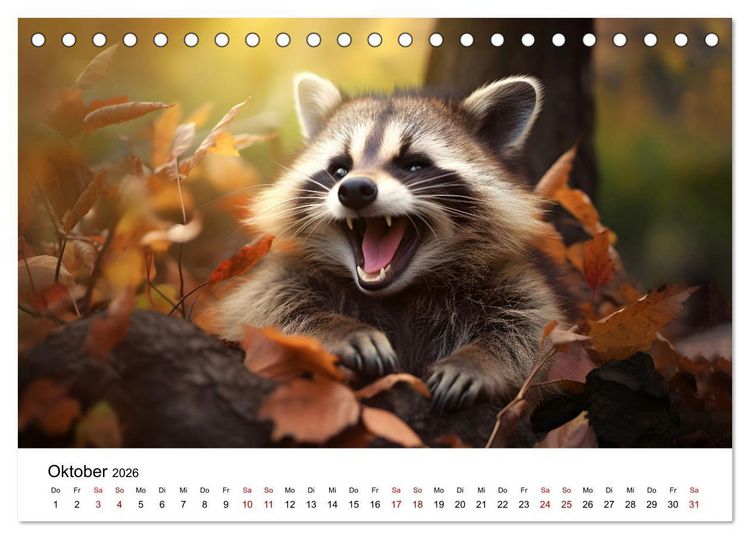Produktbild: Magic Animals (Tischkalender 2026 DIN A5 quer), CALVENDO Monatskalender