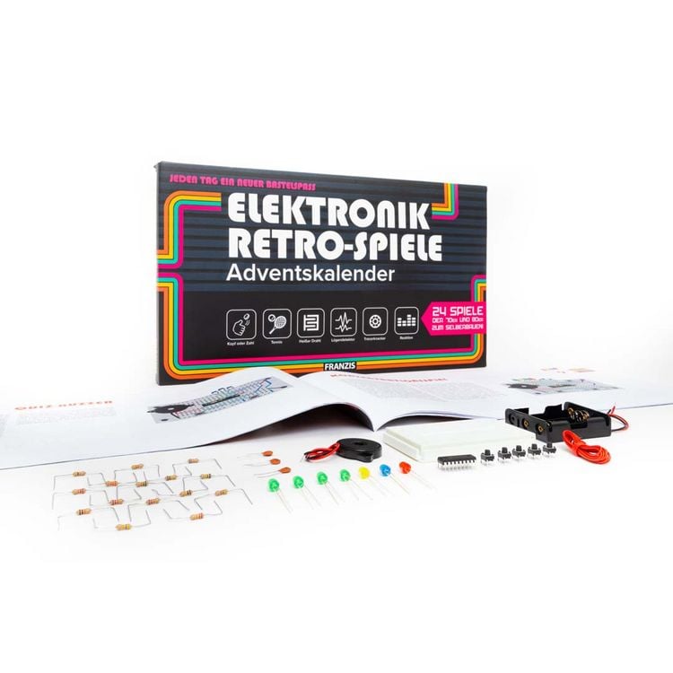 Produktbild: FRANZIS 67150 - Elektronik Retro Spiele Adventskalender