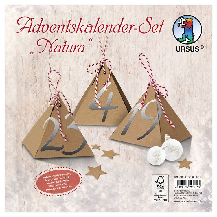 Produktbild: URSUS Adventskalender-Set "Natura"