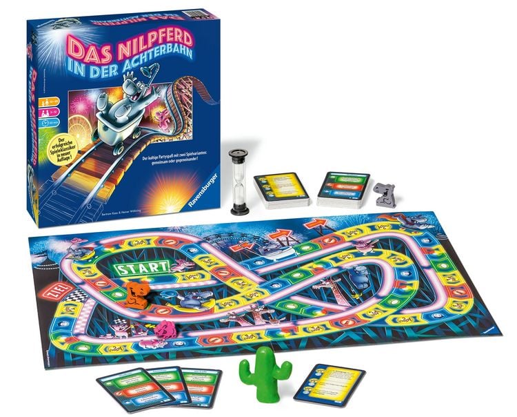 Produktbild: Das Nilpferd in der Achterbahn - Gesellschaftsspiel & Brettspiel ab 10 Jahre