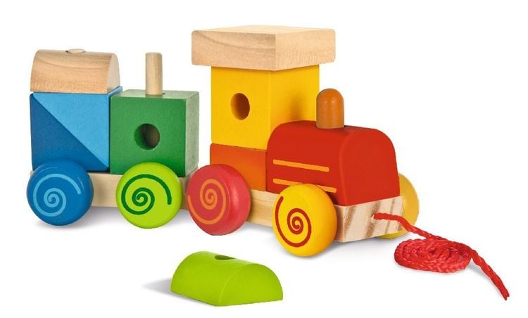 Produktbild: Eichhorn 100003453 - Zug aus Holz, 11-teilig