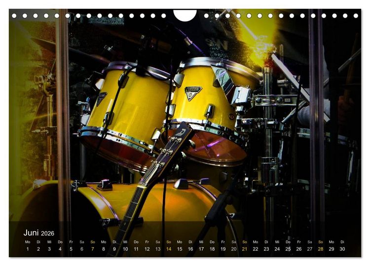 Produktbild: Schlagzeug onstage (Wandkalender 2026 DIN A4 quer), CALVENDO Monatskalender