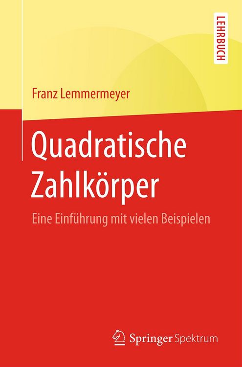 Produktbild: Quadratische Zahlk&ouml;rper