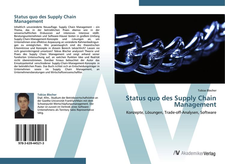 Produktbild: Status quo des Supply Chain Management