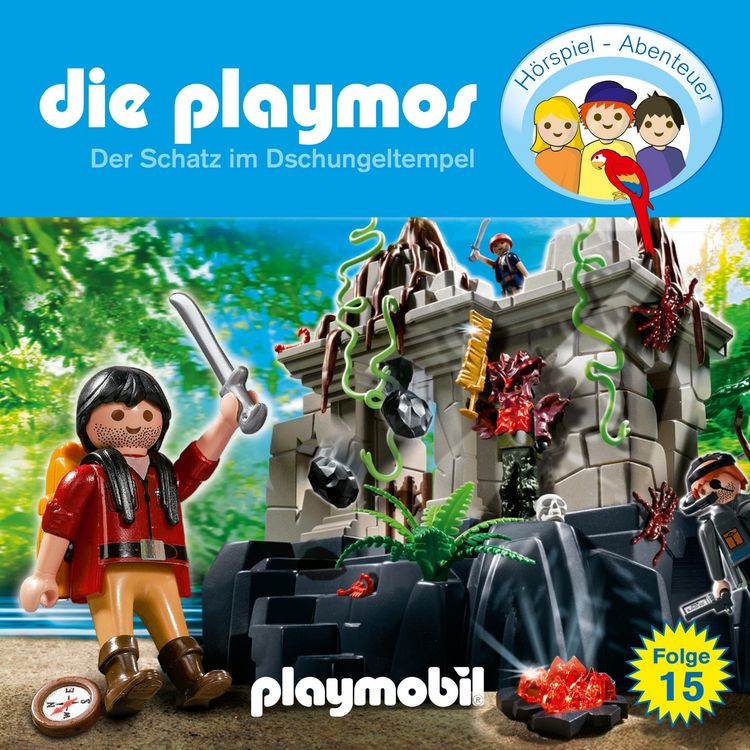 Produktbild: Die Playmos - Das Original Playmobil H&ouml;rspiel, Folge 15: Der Schatz im Dschungeltempel