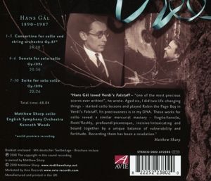 Produktbild: Hans Gal: Concertino for Cello and Strings; Solo C