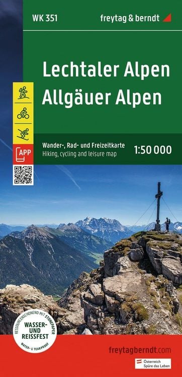 Produktbild: Freytag & berndt Wanderkarte WK 351 Lechtaler Alpen - Allg&auml;uer Alpen 1:50.000