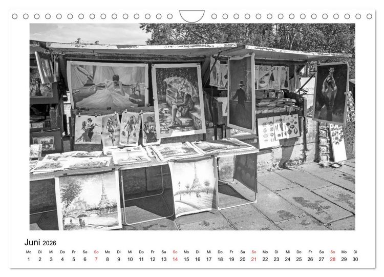 Produktbild: Paris vive la m&eacute;tropole (Wandkalender 2026 DIN A4 quer), CALVENDO Monatskalender