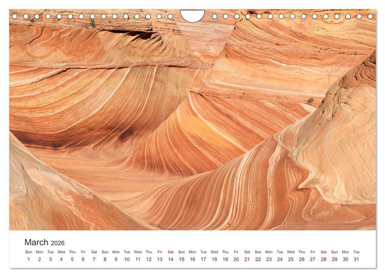 Produktbild: Paria Canyon The Wave (Wall Calendar 2026 DIN A4 landscape), CALVENDO 12 Month Wall Calendar
