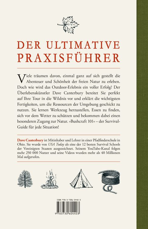 Produktbild: Bushcraft 101 - &Uuml;berleben in der Wildnis / Der ultimative Survival Praxisf&uuml;hrer