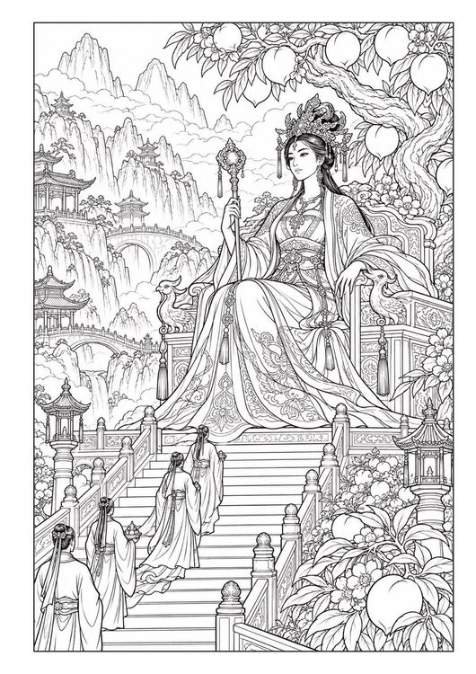 Produktbild: G&ouml;tter & Legenden &ndash; Fantasy Malbuch f&uuml;r Erwachsene mit 50 detailreichen Ausmalbildern