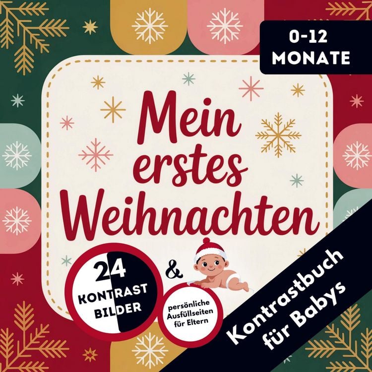 Produktbild: Kontrastbuch f&uuml;r Babys: Mein erstes Weihnachten