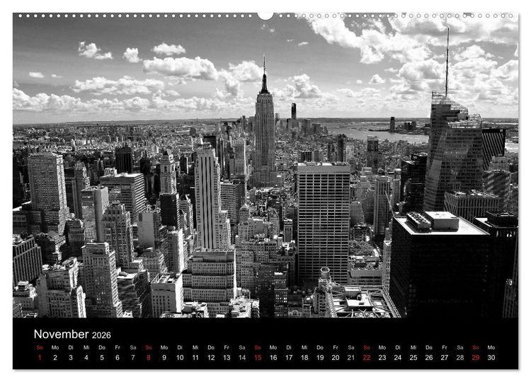 Produktbild: New York City (Wandkalender 2026 DIN A2 quer), CALVENDO Monatskalender
