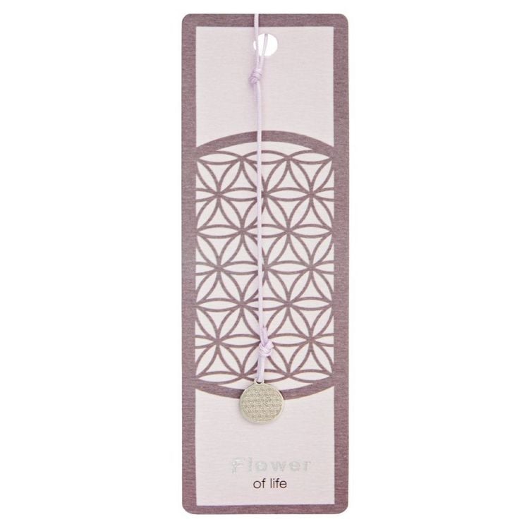 Produktbild: Lesezeichen mit Symbol - Edelstahl - Blume des Lebens