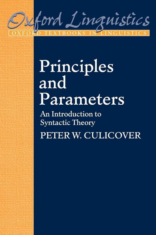 Produktbild: Principles and Parameters
