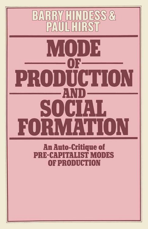 Produktbild: Mode of Production and Social Formation