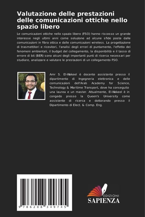 Produktbild: Valutazione delle prestazioni delle comunicazioni ottiche nello spazio libero
