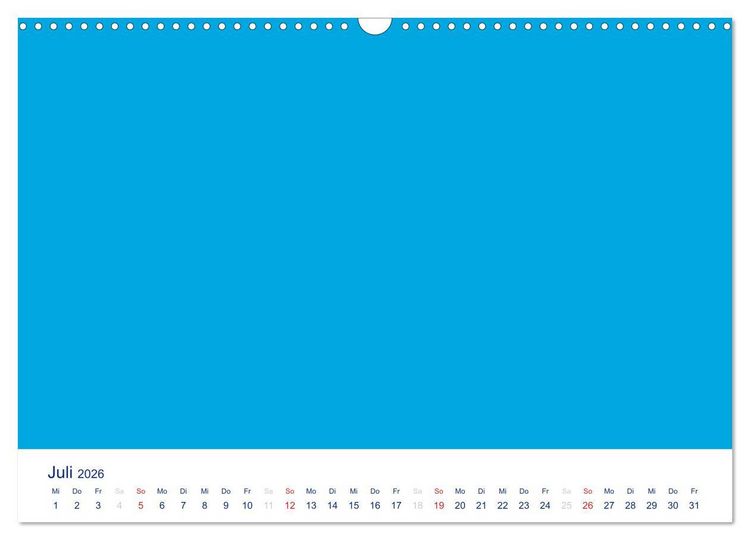 Produktbild: Farbiger Bastelkalender (Wandkalender 2026 DIN A3 quer), CALVENDO Monatskalender