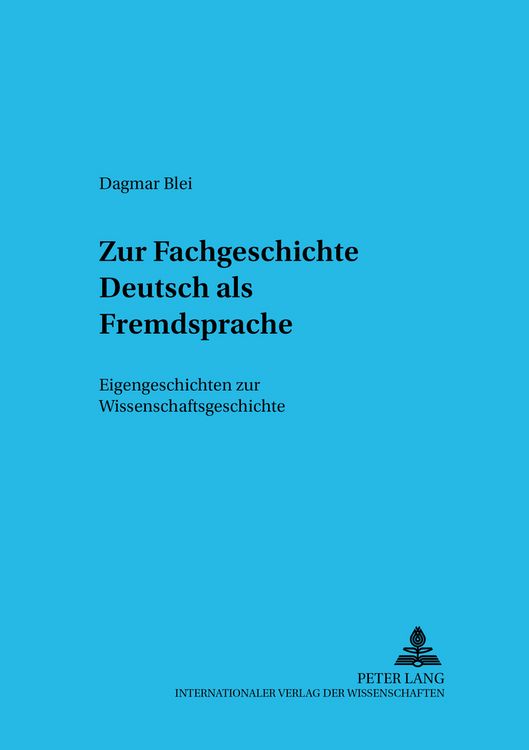 Produktbild: Zur Fachgeschichte Deutsch als Fremdsprache