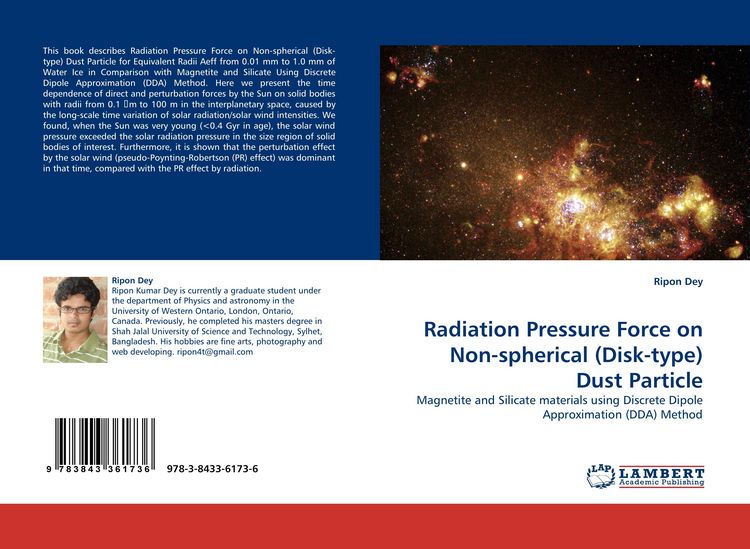 Produktbild: Radiation Pressure Force on Non-spherical (Disk-type) Dust Particle