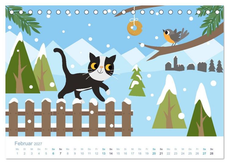 Produktbild: S&uuml;&szlig;e Tierkinder (Tischkalender 2027 DIN A5 quer), CALVENDO Monatskalender