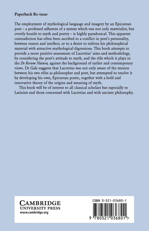 Produktbild: Myth and Poetry in Lucretius