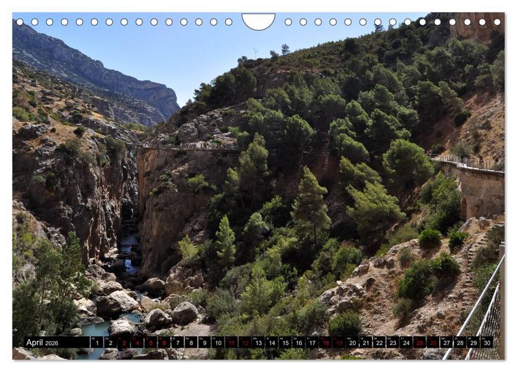 Produktbild: El Caminito del Rey (Wandkalender 2026 DIN A4 quer), CALVENDO Monatskalender