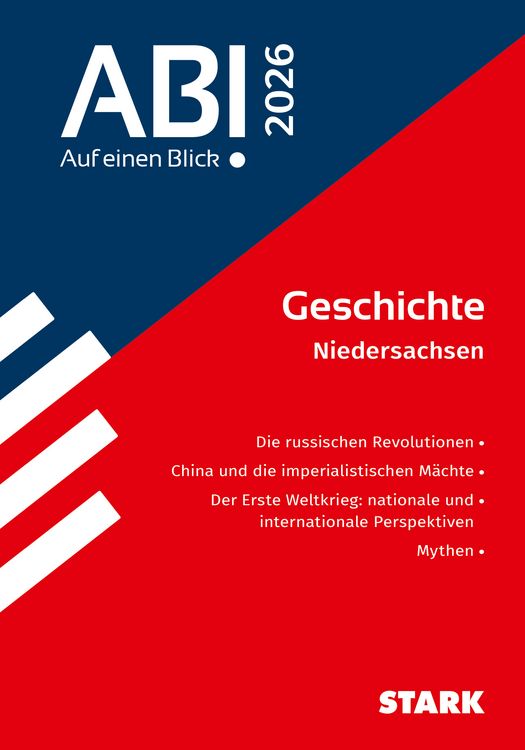 Produktbild: STARK Geschichte - Abi - Auf einen Blick! 2026 Niedersachsen