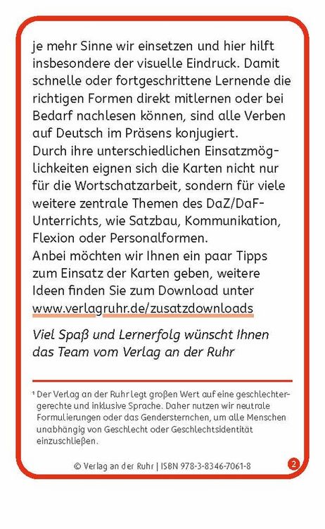 Produktbild: Verben: Set 2 - Deutsch, Englisch, Franz&ouml;sisch und Arabisch
