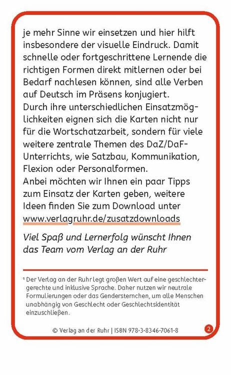 Produktbild: Verben: Set 2 - Deutsch, Englisch, Franz&ouml;sisch und Arabisch
