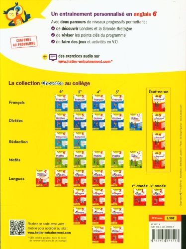 Produktbild: Bien d&eacute;marrer en anglais au coll&egrave;ge : 6e, 11-12 ans