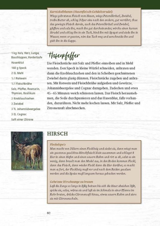 Produktbild: Rehragout und Schnepfendreck