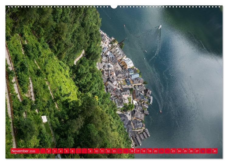 Produktbild: Hallstatt Impressionen (hochwertiger Premium Wandkalender 2026 DIN A2 quer), Kunstdruck in Hochglanz