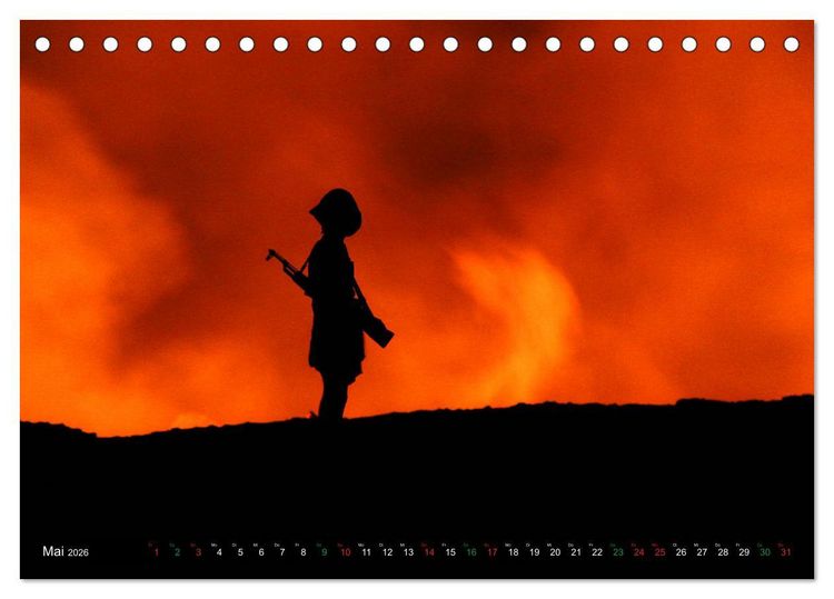 Produktbild: Vulkane &Auml;thiopiens - Erta Ale und Dallol (Tischkalender 2026 DIN A5 quer), CALVENDO Monatskalender