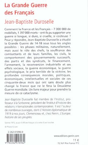 Produktbild: La Grande Guerre des Fran&ccedil;ais (1914-1918)