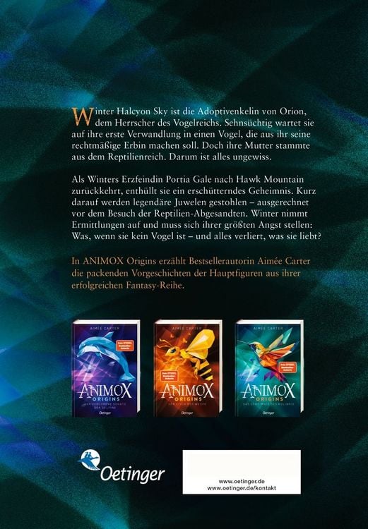 Produktbild: Animox Origins 3. Das Geheimnis des Kolibris