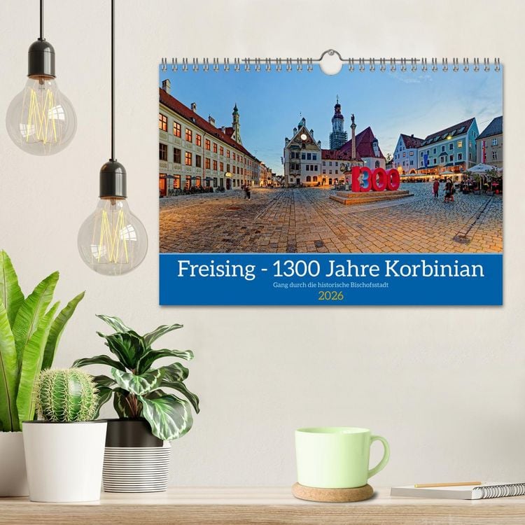 Produktbild: Freising - 1300 Jahre Korbinian (Wandkalender 2026 DIN A4 quer), CALVENDO Monatskalender