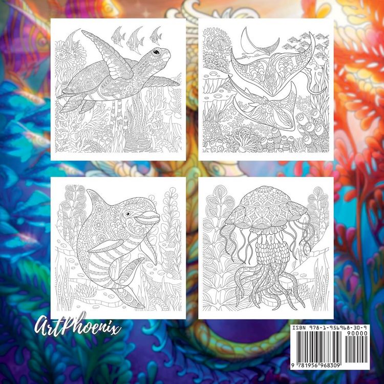 Produktbild: Underwater Creatures Coloring Book