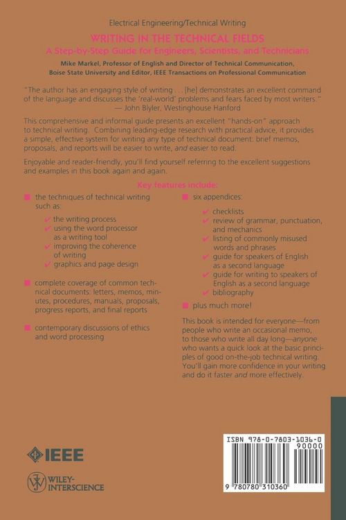 Produktbild: Writing Technical Fields Guide