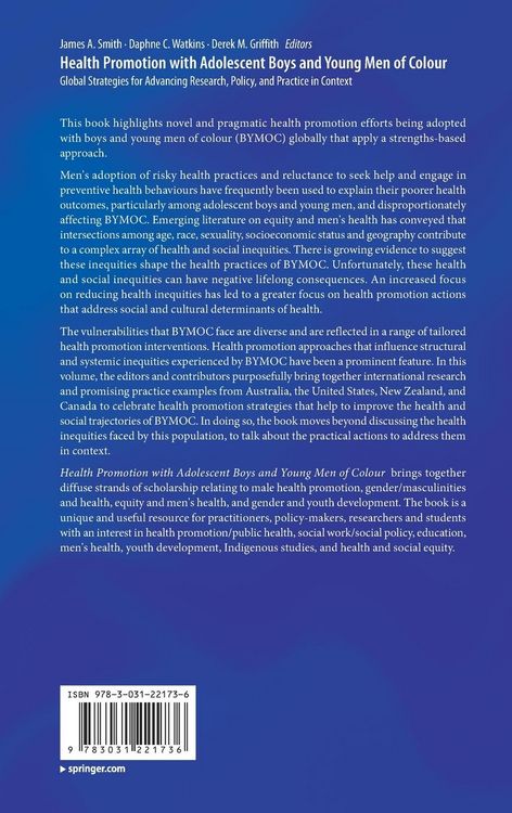 Produktbild: Health Promotion with Adolescent Boys and Young Men of Colour