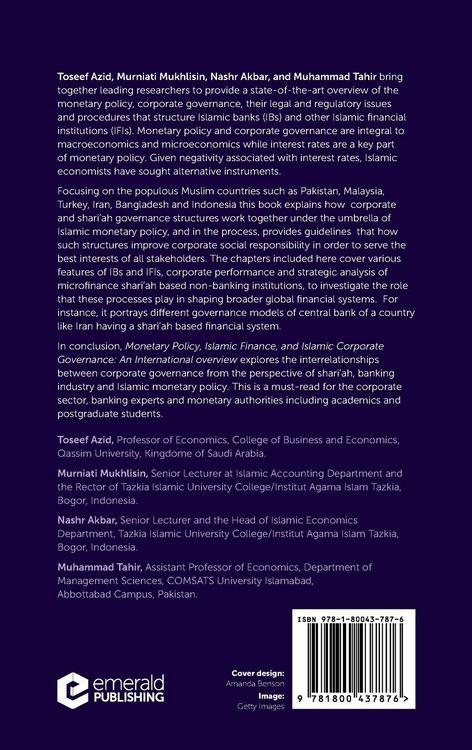 Produktbild: Monetary Policy, Islamic Finance, and Islamic Corporate Governance
