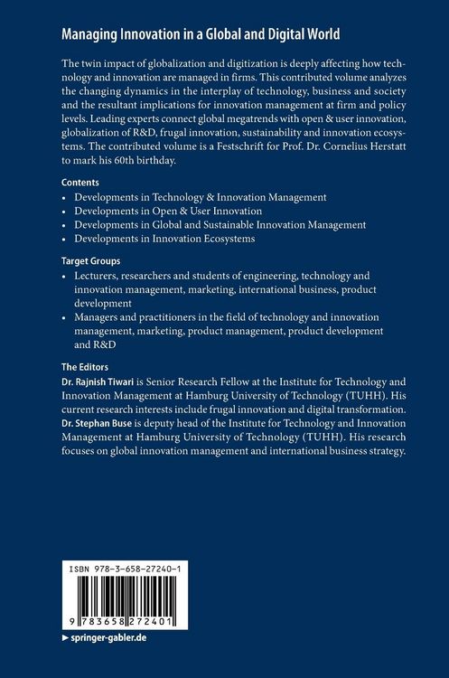 Produktbild: Managing Innovation in a Global and Digital World