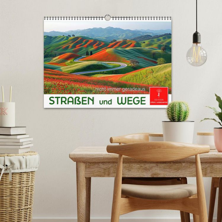 Produktbild: Stra&szlig;en und Wege (Wandkalender 2026 DIN A3 quer), CALVENDO Monatskalender