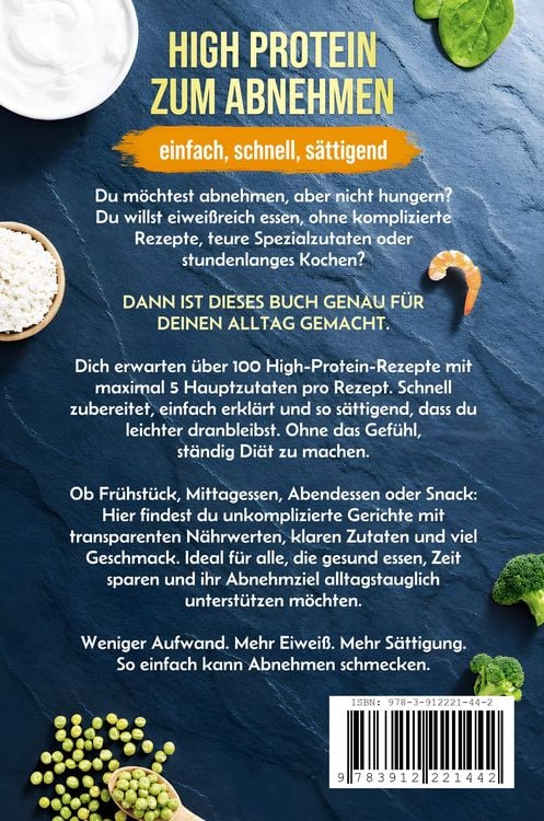 Produktbild: High-Protein-Kochbuch zum Abnehmen mit nur 5 Zutaten