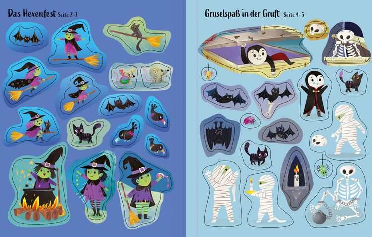 Produktbild: Mein erstes Stickerbuch: Hexen, Vampire, Monster